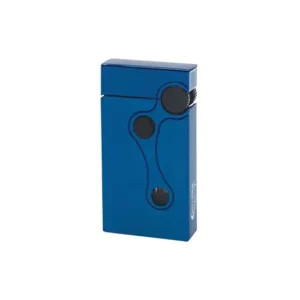 Vector Elite Single Jet Flame & Soft Flame Cigar Lighter - Blue Sparkle