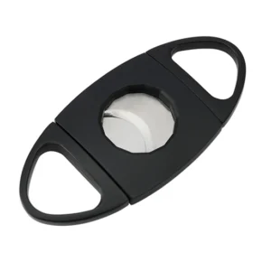 BLD Double Finger Double Blades Oval Cigar Cutter - Black