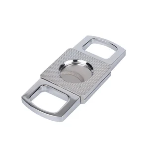 BLD Double Finger Double Blades Square Cigar Cutter - Polished Chrome