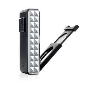 Colibri Quasar Astoria Triple Jet Flame Cigar Lighter - Chrome & Black