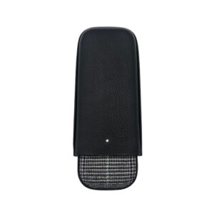 Dunhill White Spot Highland 9 Cigar Case (2 Robusto) - Limited Edition Black and White