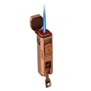 Vector Caliper Single Jet Flame Cigar Lighter - Copper Satin