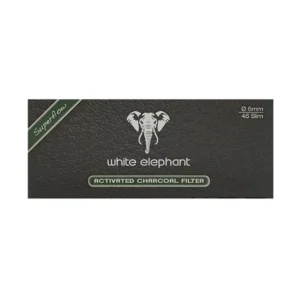 White Elephant 45 Activated Charcoal Filter 6mm - Single Pack