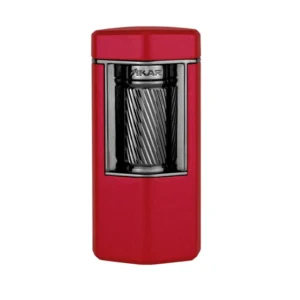 Xikar Meridian Triple Soft Flame Lighter - Red & Gunmetal
