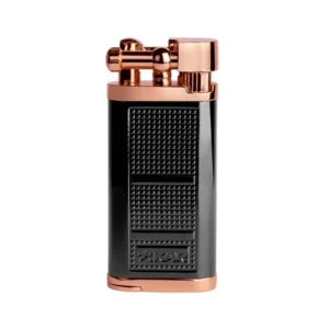 Xikar Pipeline Soft Flame Pipe Lighter - Black/Rose Gold