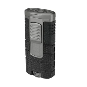 Xikar Tactical Triple Jet Flame Cigar Lighter - Black and Gunmetal