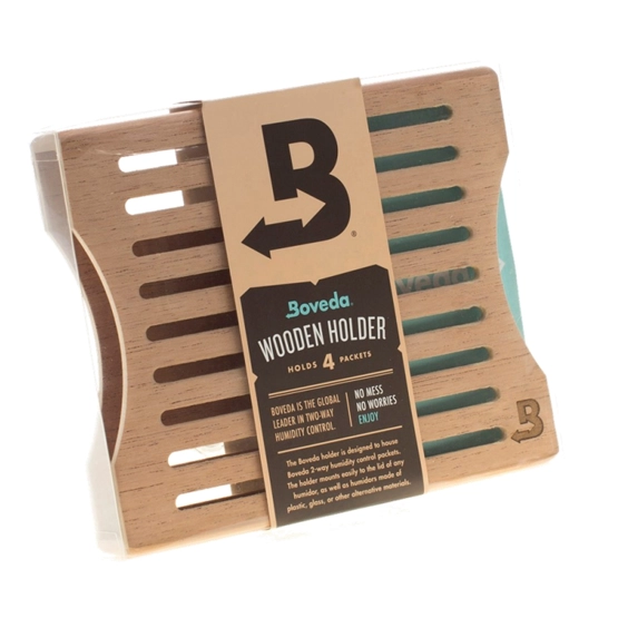 Boveda Wooden Holder Humidification System - 4 Packets