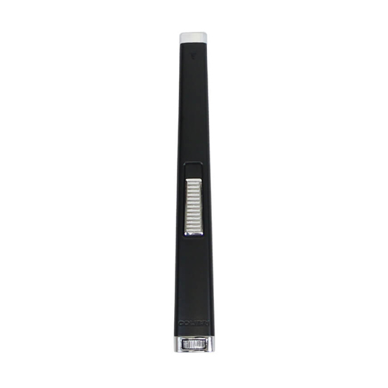 Colibri Aura Flat Flame Lighter - Black & Chrome