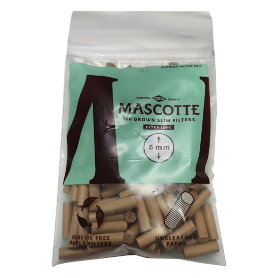 Mascotte Brown Unbleached Slim Filters - Single Bag