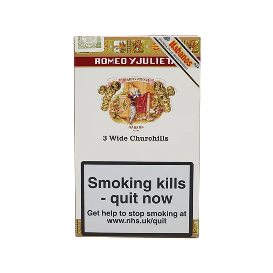 Romeo y Julieta Wide Churchill Cigar - Pack of 3 Tubos