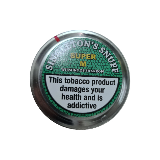 Wilsons of Sharrow Singleton Super M Snuff 20g - Single Large Tin