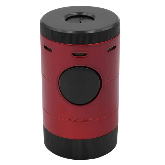 Xikar Volta Tabletop Quad Jet Flame Cigar Lighter - Red