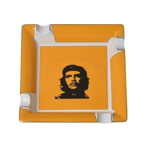 Elie Bleu Large Porcelain Che Ashtray (4 Cigars) - Yellow