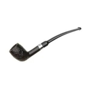 Peterson Speciality Belgique Nickel Mounted Fishtail Pipe - Sandblasted