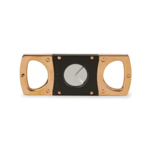 Elie Bleu Double Blade Cigar Cutter - Stainless Steel Golden Rose/Satin Black