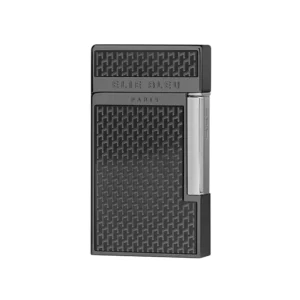 Elie Bleu Single Jet Flame Cigar Lighter - Carbon Grid