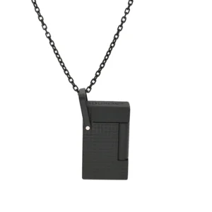 S.T. Dupont Necklace Diamond Head Lighter – Black
