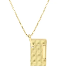 S.T. Dupont Necklace Diamond Head Lighter – Golden