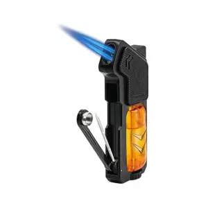 Vector Shadow Double Jet Flame Cigar Lighter - Orange