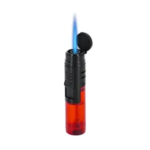 Vector Turbine Single Jet Flame Cigar Lighter - Red