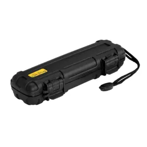 Cigar Caddy 3140 Matte Black Travel Humidor - 2 Cigars