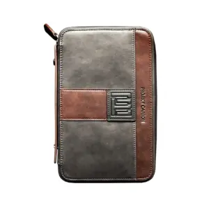 Project Carbon Midnight Brown Leather Travel Case - 5 Cigars
