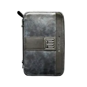 Project Carbon Night Crawler Leather Travel Case - 5 Cigars