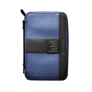 Project Carbon Swat Blue Leather Travel Case - 5 Cigars