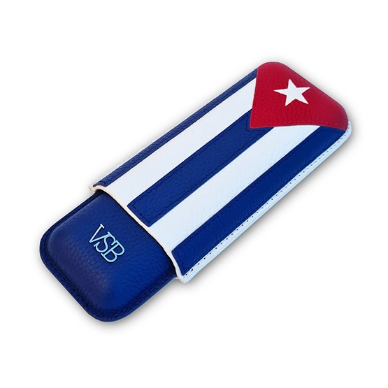 VSB Cuban Leather Cigar Case - 2 Robusto - Image 3