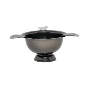 Stinky Mini-Me Ashtray (3 Cigar Rest) – Black Nickled