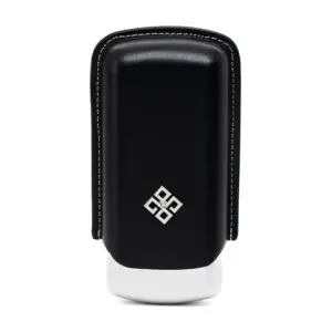 Alestimo Cigar Case for 2 Cigars - Black and Silver